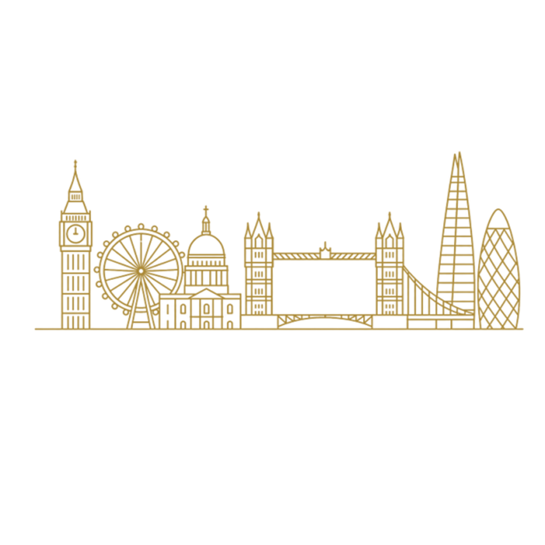 London skyline line-art illustration